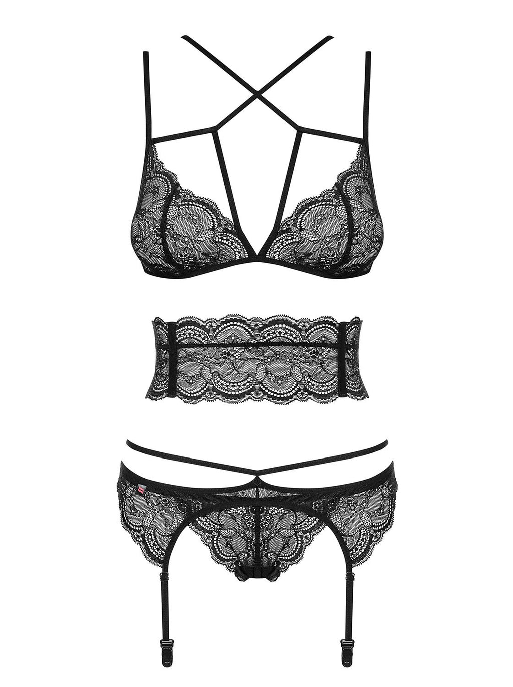 Frivolla Ensemble 4 pcs - Noir - vue 5