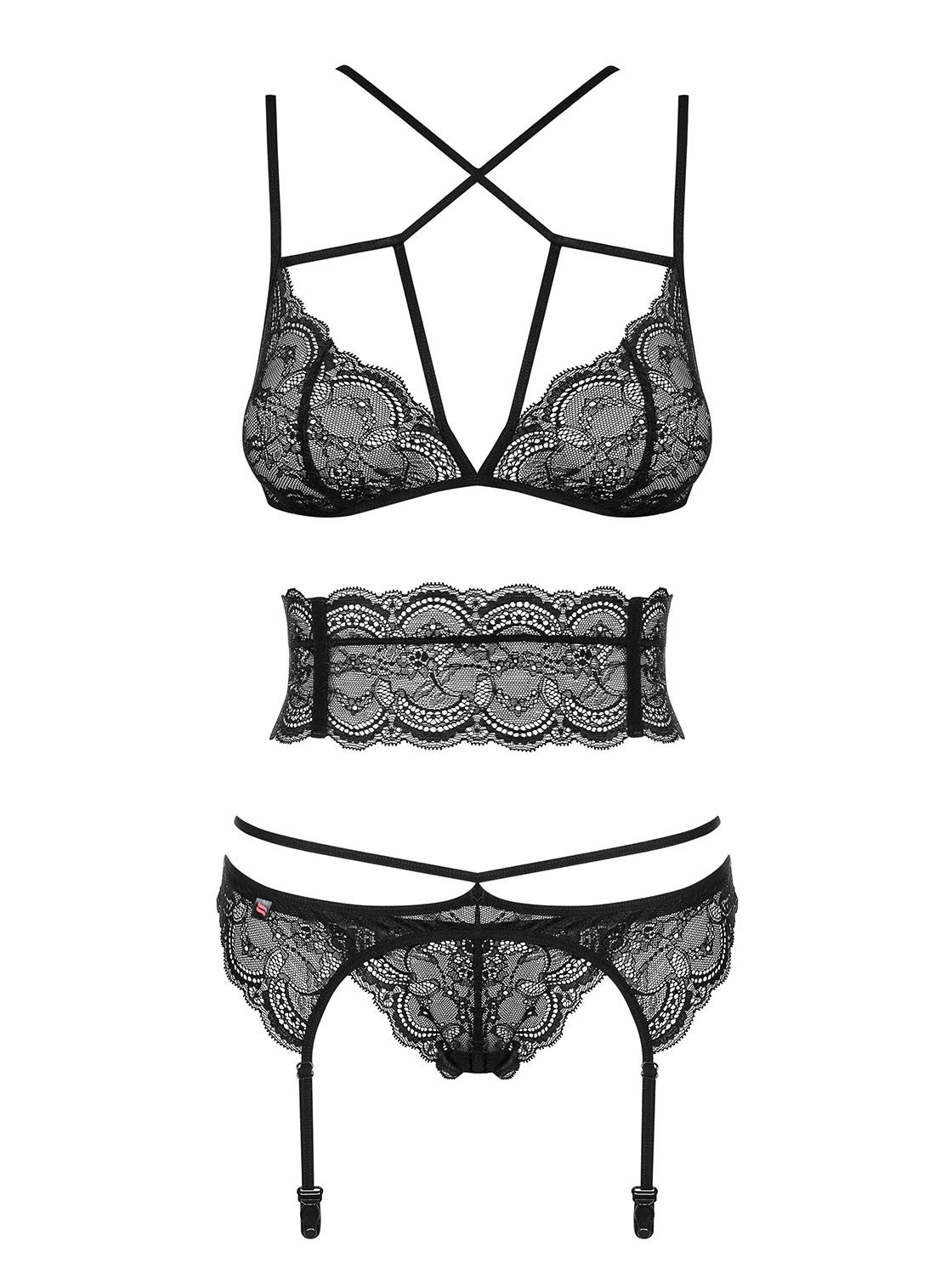 Frivolla Ensemble 4 pcs - Noir - vue 5