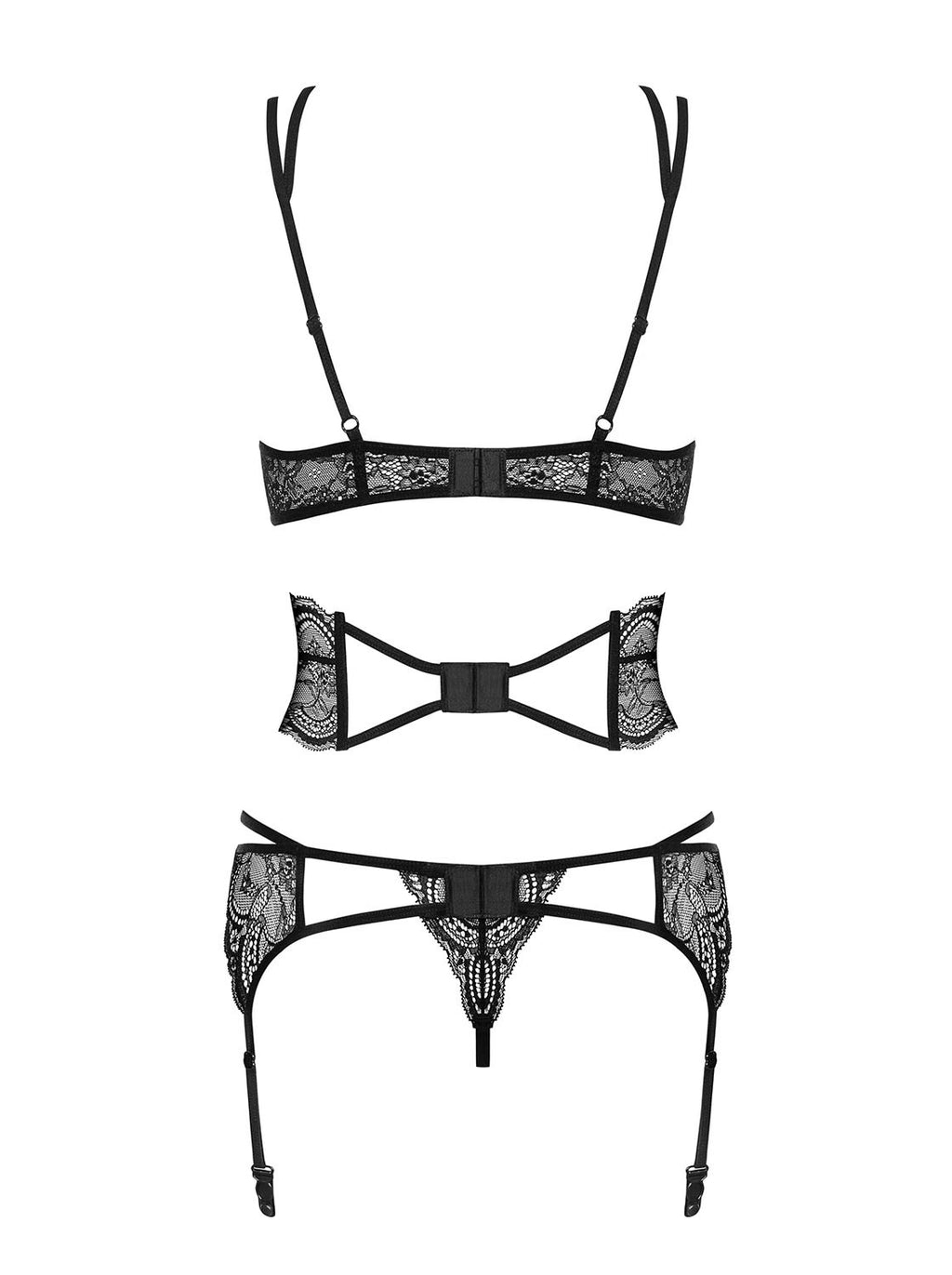 Frivolla Ensemble 4 pcs - Noir - vue 6