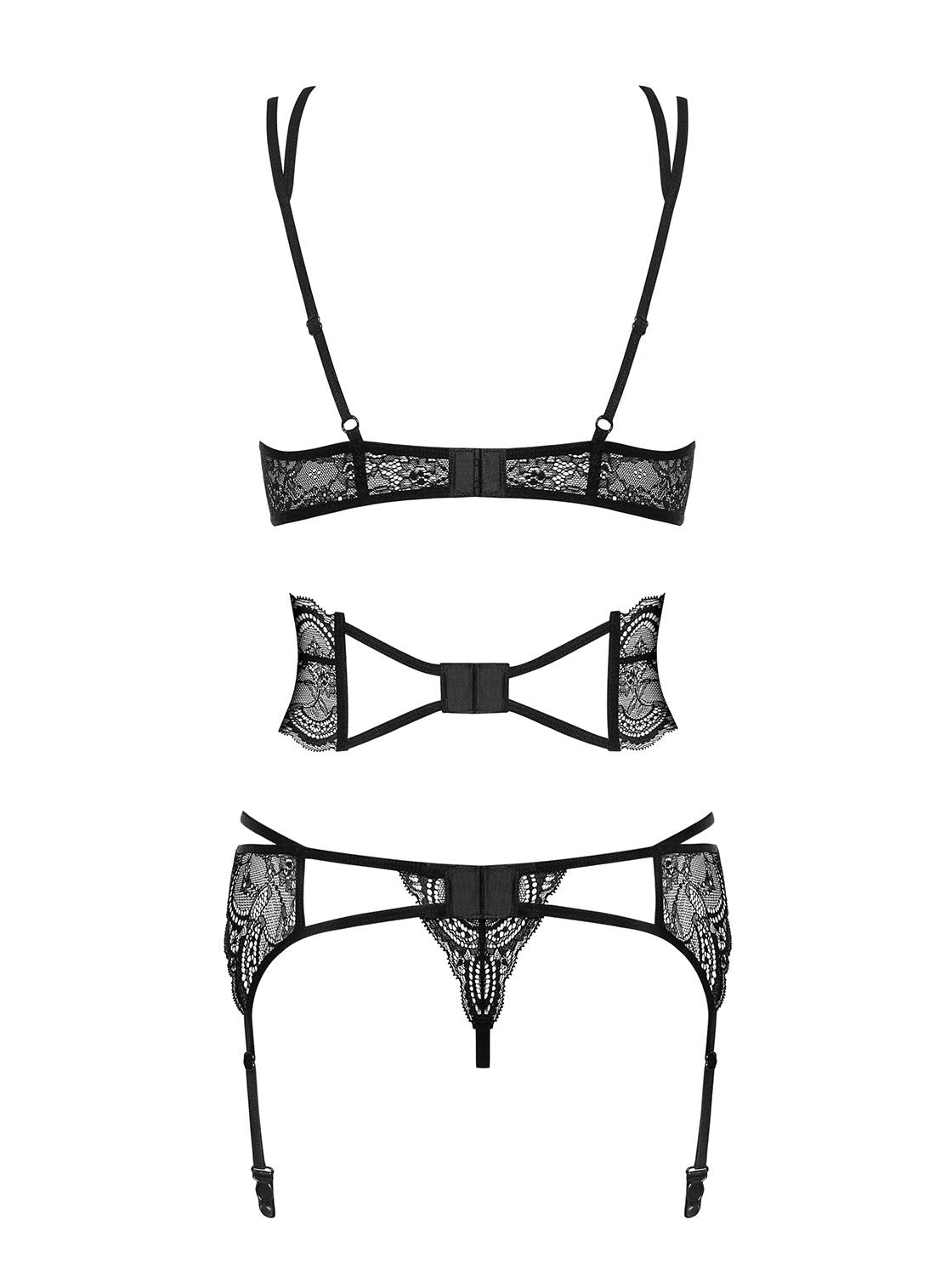 Frivolla Ensemble 4 pcs - Noir - vue 6