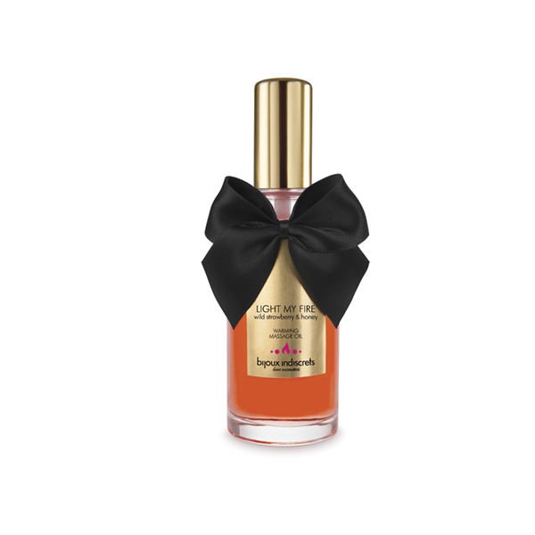 Huile de massage embrassable chauffante - Fraise sauvage - vue 3