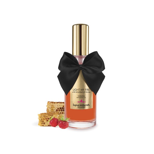 Huile de massage embrassable chauffante - Fraise sauvage - vue 4