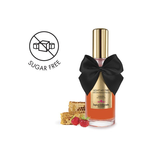 Huile de massage embrassable chauffante - Fraise sauvage - vue 7