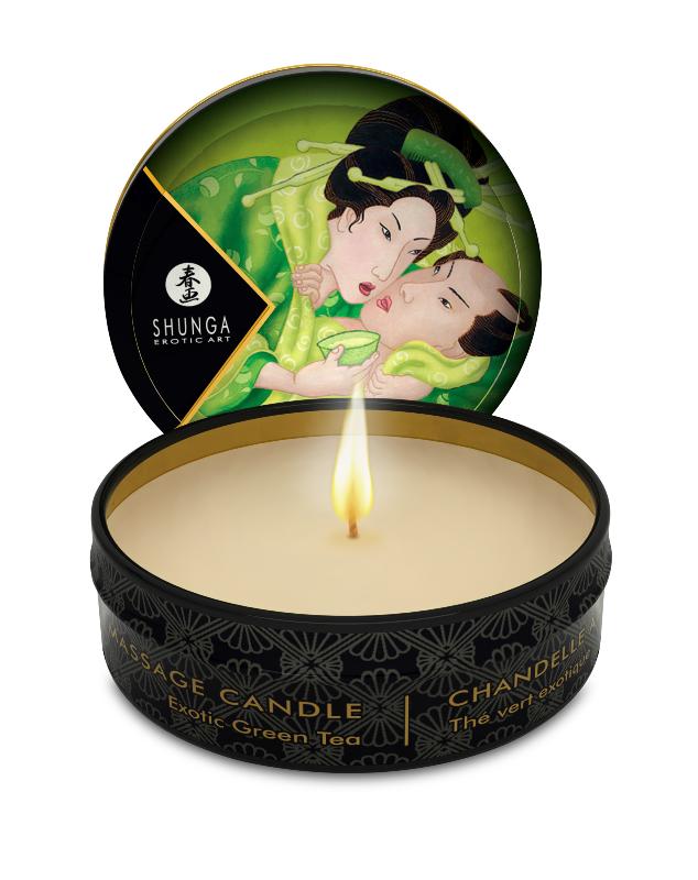 Mini bougie de massage - Zenitude Thé vert exotique - vue 2