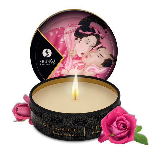 Mini bougie de massage - Aphrodisia Rose - Shunga