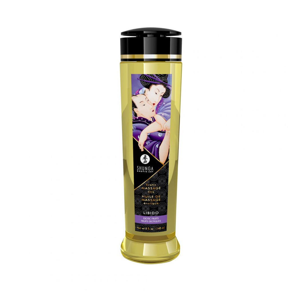Huile de massage érotique - Libido - Fruits exotiques - 240 ml - Shunga