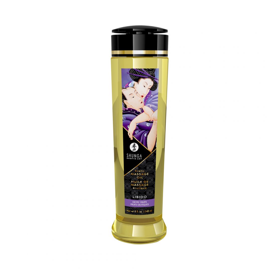 Huile de massage érotique - Libido - Fruits exotiques - 240 ml - Shunga