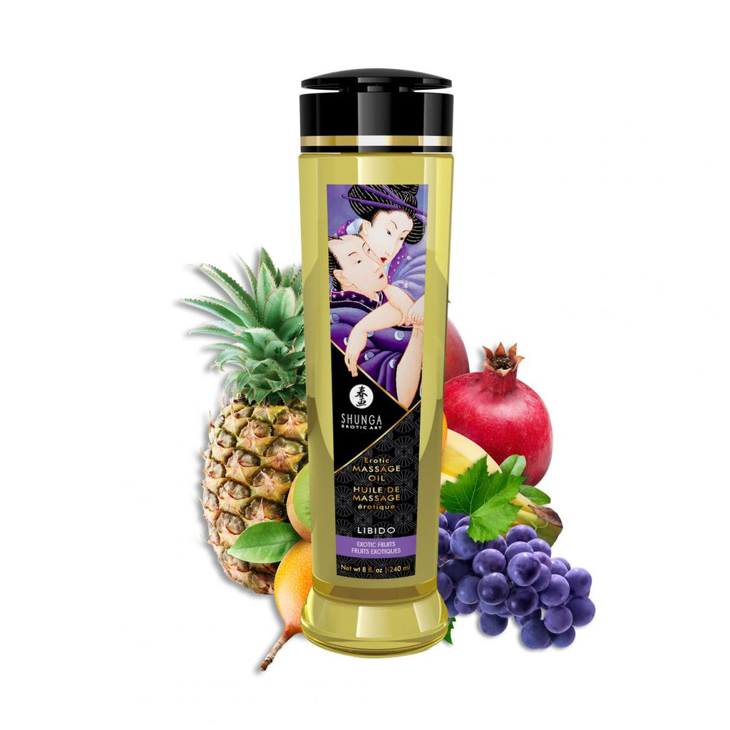 Huile de massage érotique - Libido - Fruits exotiques - 240 ml - vue 2