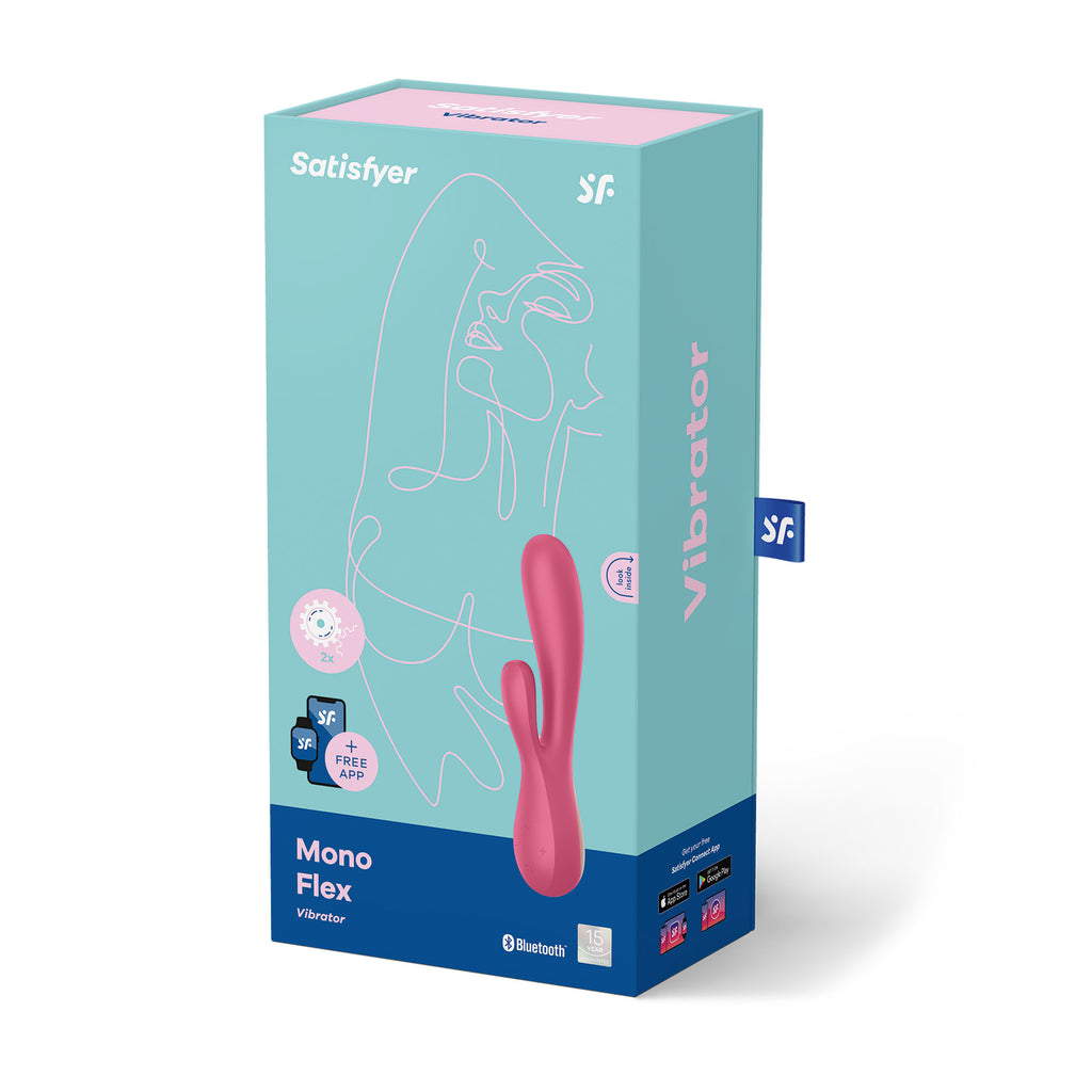 Vibromasseur connecté Satisfyer Mono Flex - Rouge - vue 4