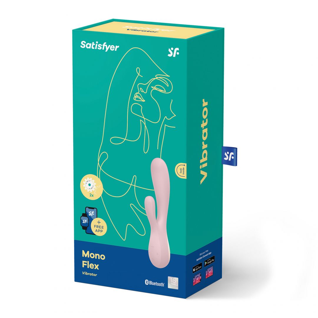 Vibromasseur connecté Satisfyer Mono Flex - Rose - vue 4