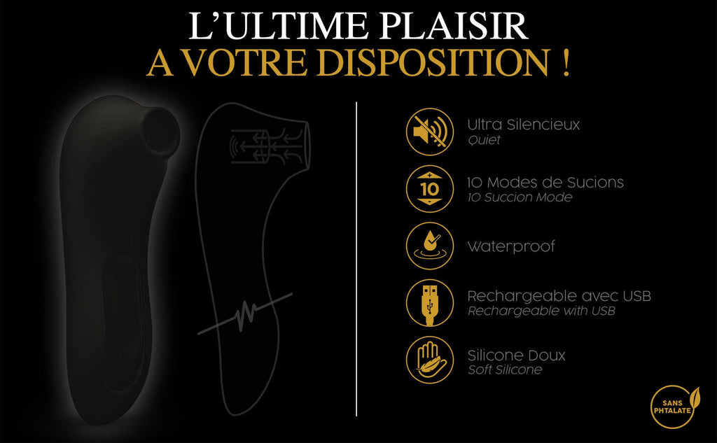 Le Maxi stimulateur clitoridien - Noir - vue 4