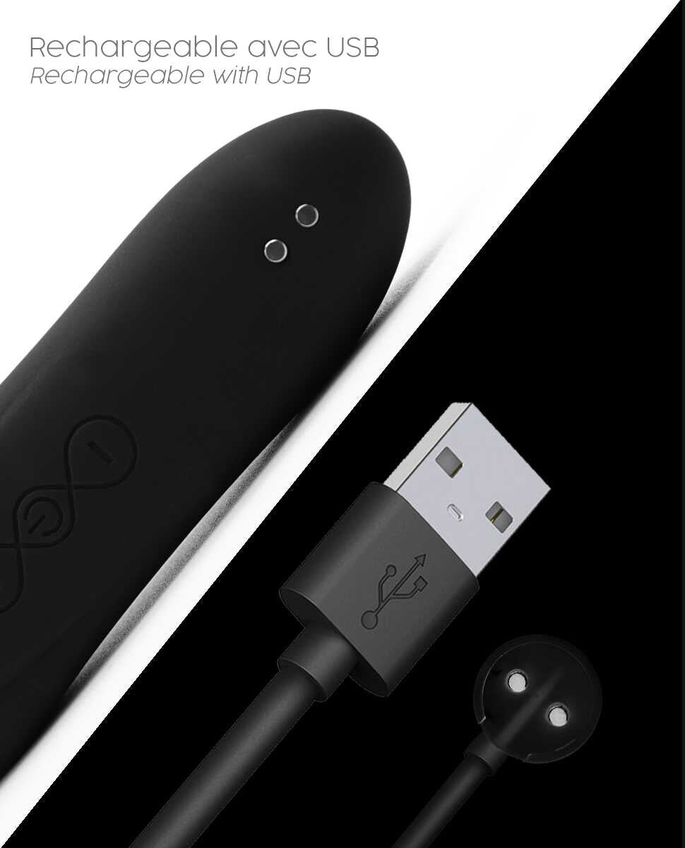 Le Maxi stimulateur clitoridien - Noir - vue 6