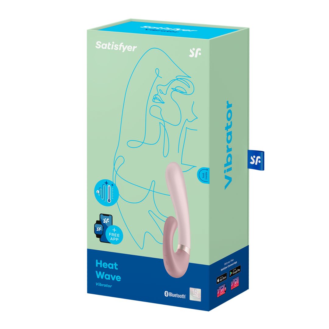 Heat Wave Connect App - Mauve Stimulateur clitoridien et Vibromasseur point G Satisfyer - vue 6