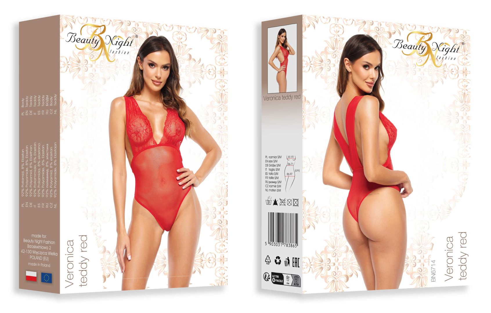 Veronica body - Rouge - vue 7