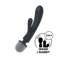 Triple lover Rabbit et Wand Satisfyer - Noir - Satisfyer