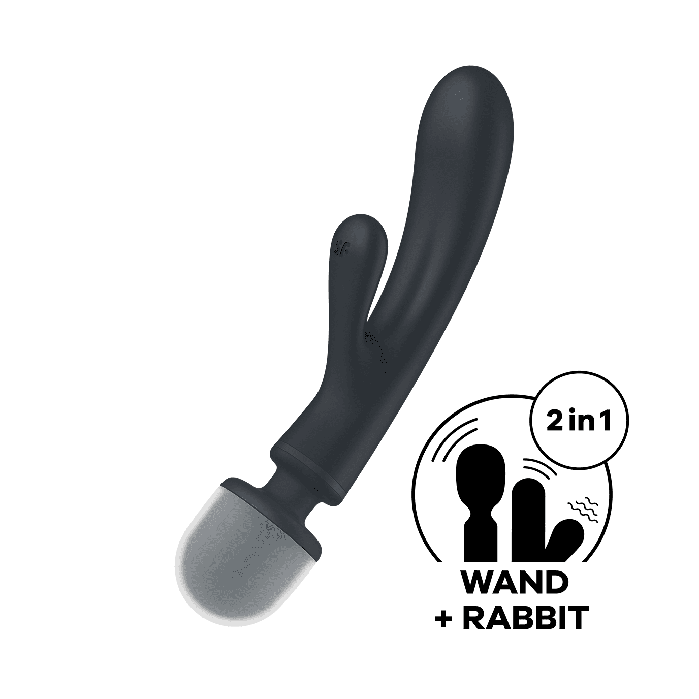 Triple lover Rabbit et Wand Satisfyer - Noir - Satisfyer