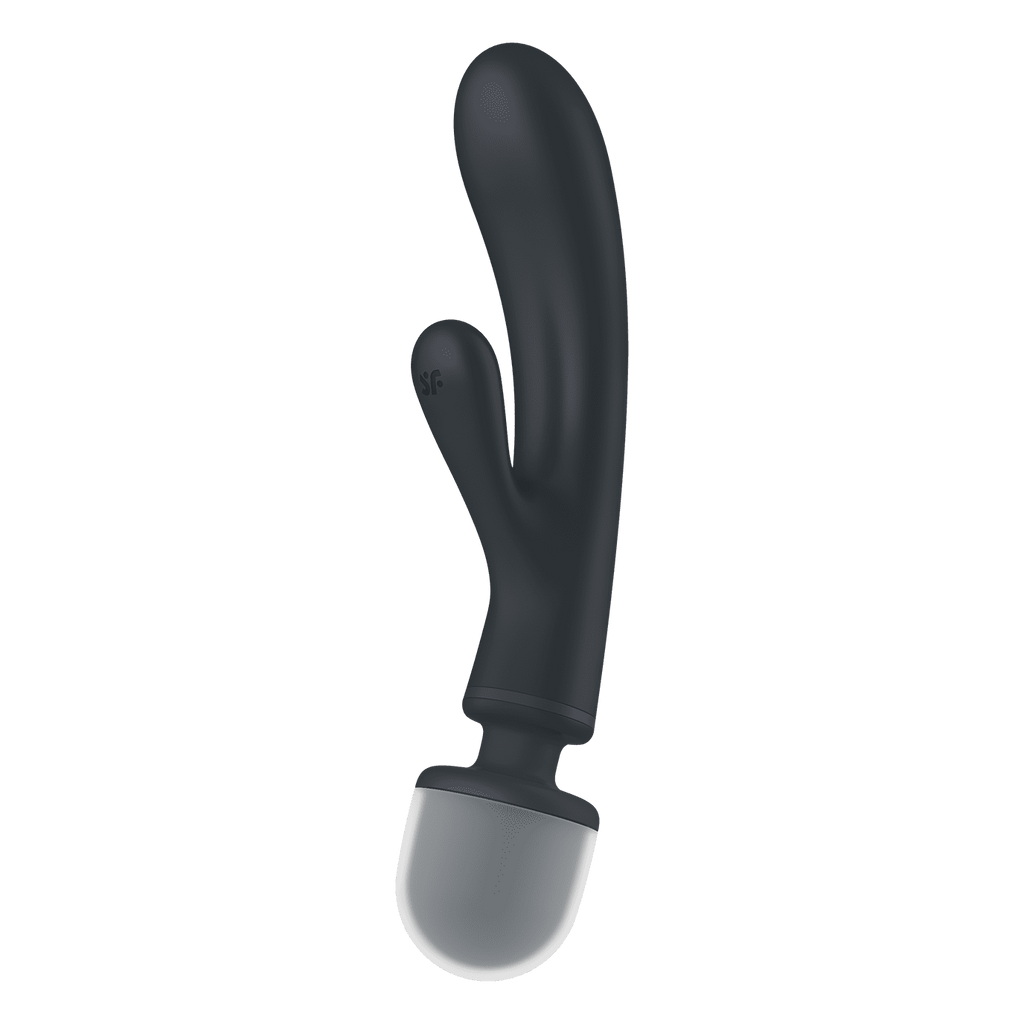 Triple lover Rabbit et Wand Satisfyer - Noir - vue 2