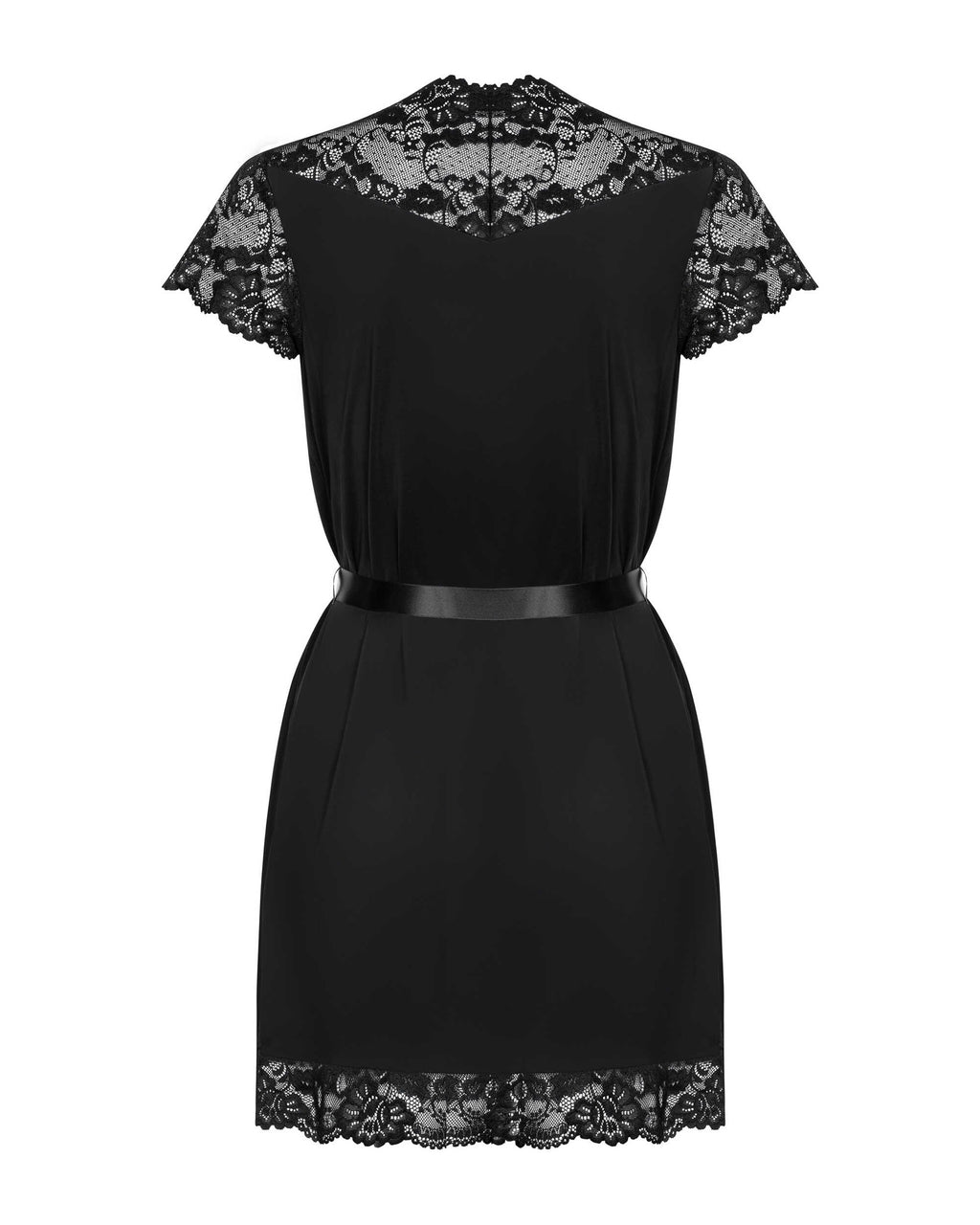 810-PEI-1 Peignoir - Noir - vue 3