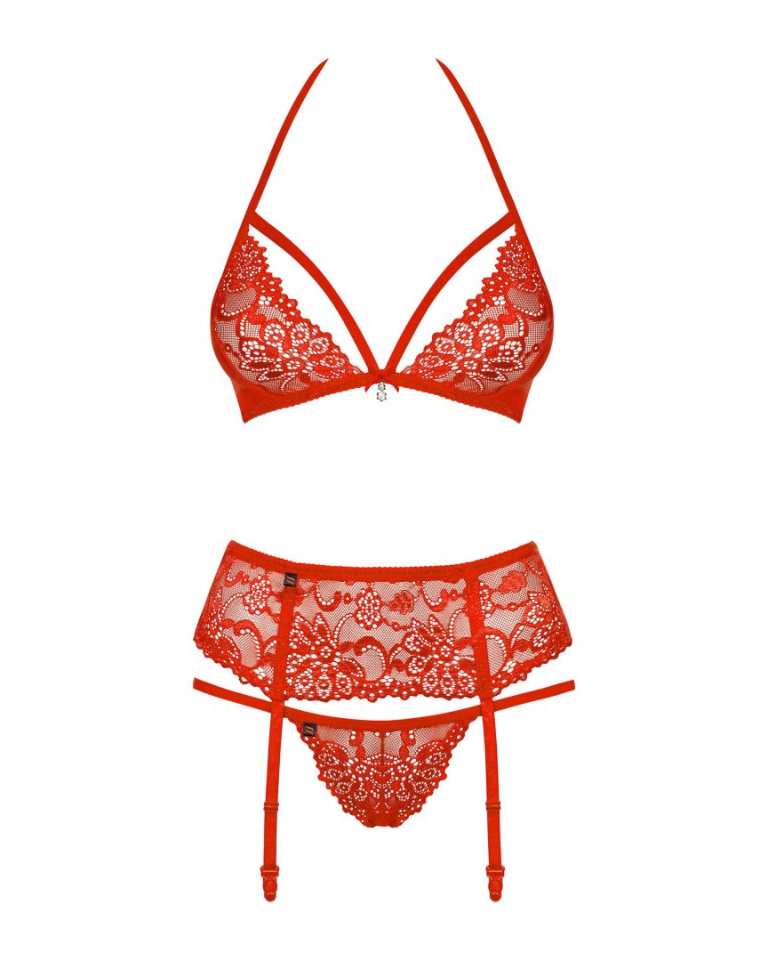 838-SEG-3 Ensemble 3 pcs - Rouge - vue 6