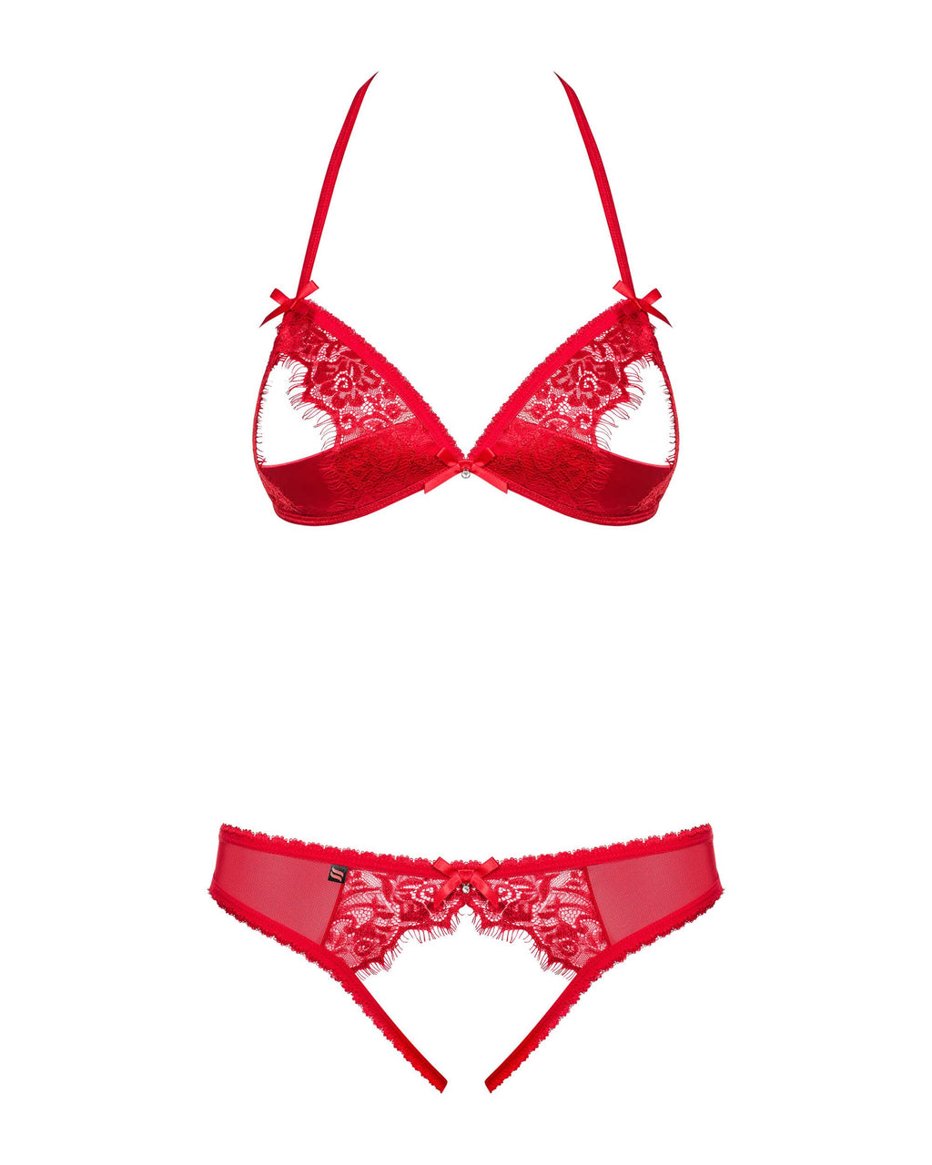 870-SEC-3 Ensemble ouvert 2 pcs - Rouge - vue 6