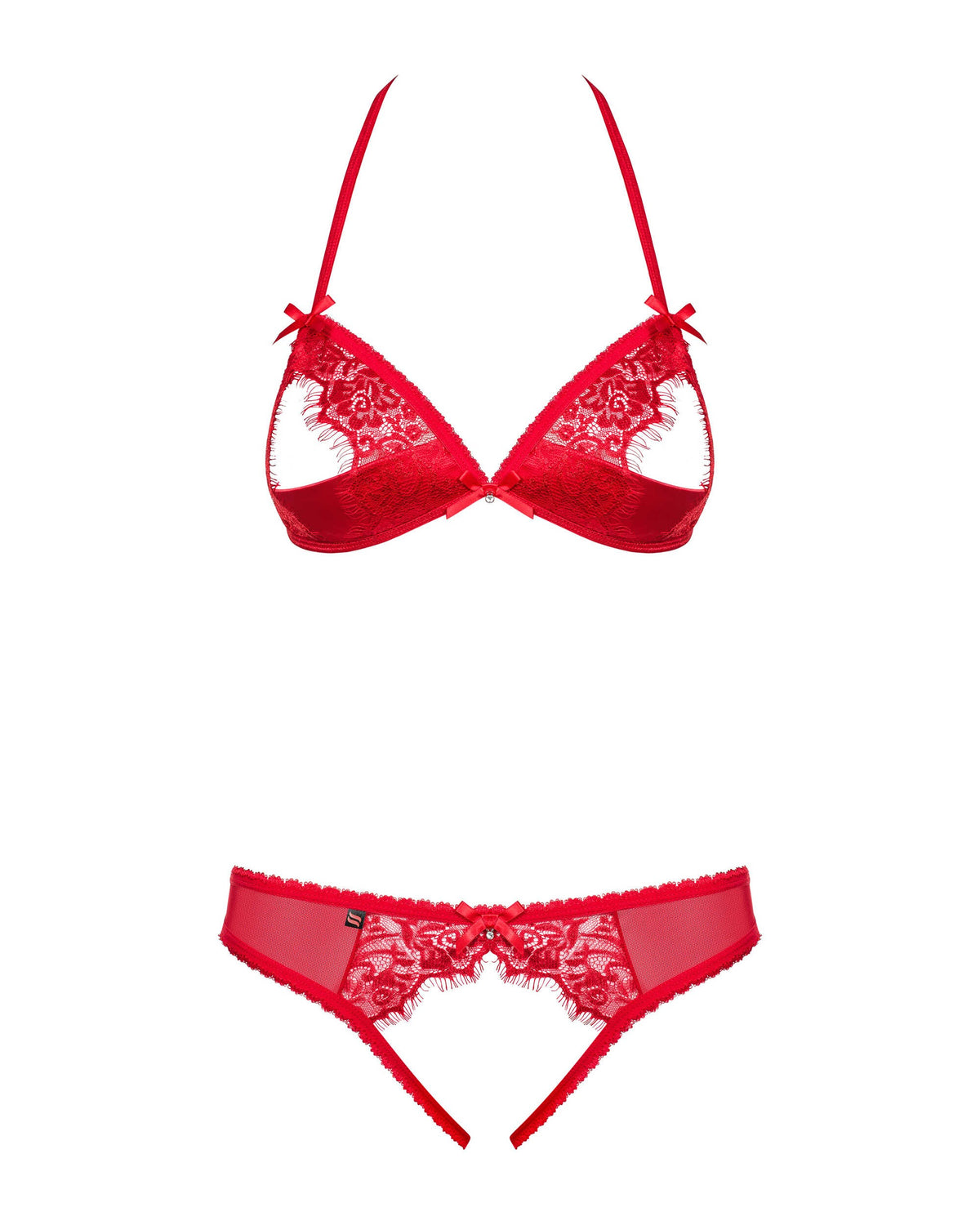 870-SEC-3 Ensemble ouvert 2 pcs - Rouge - vue 6