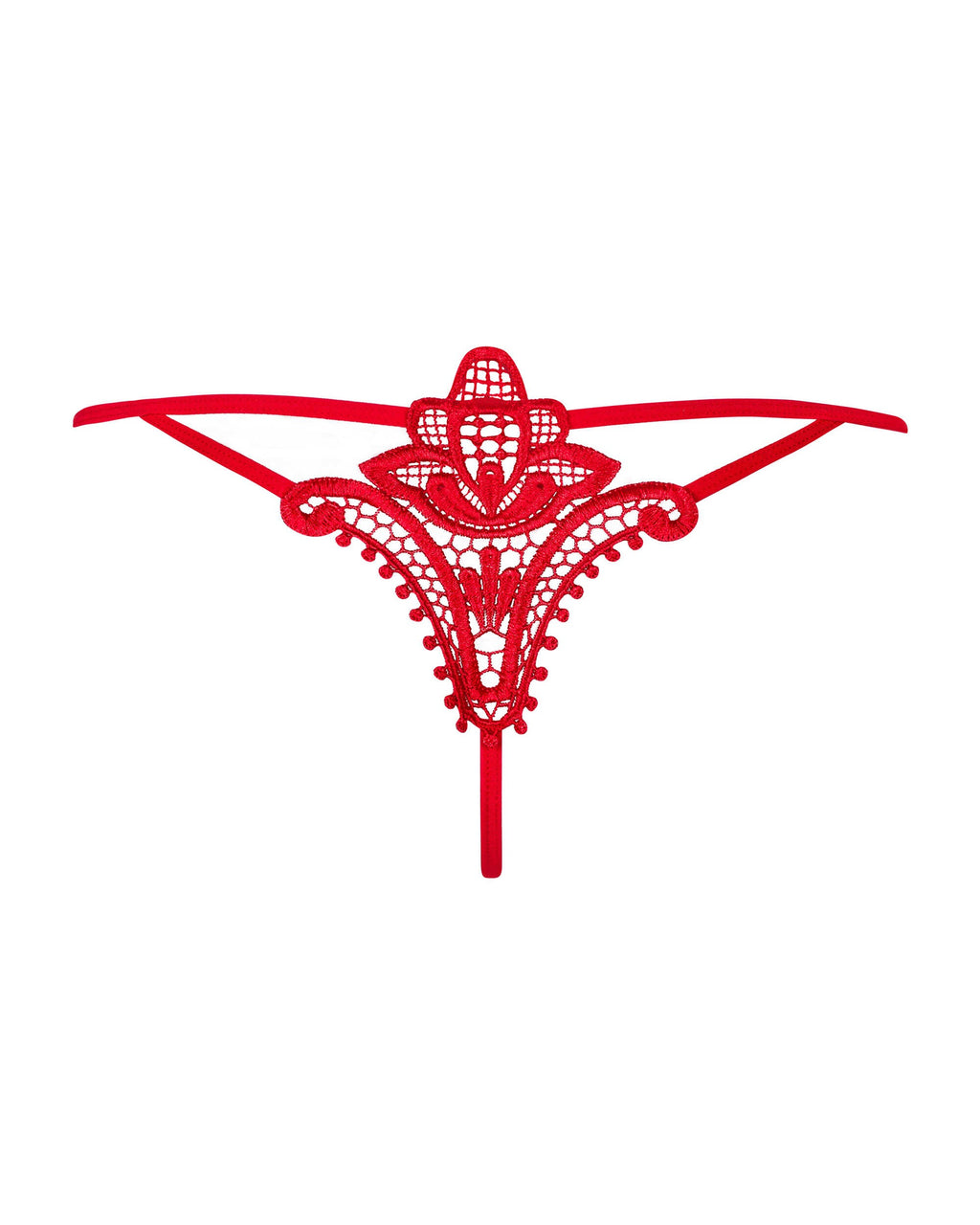 Luiza String - Rouge - vue 5