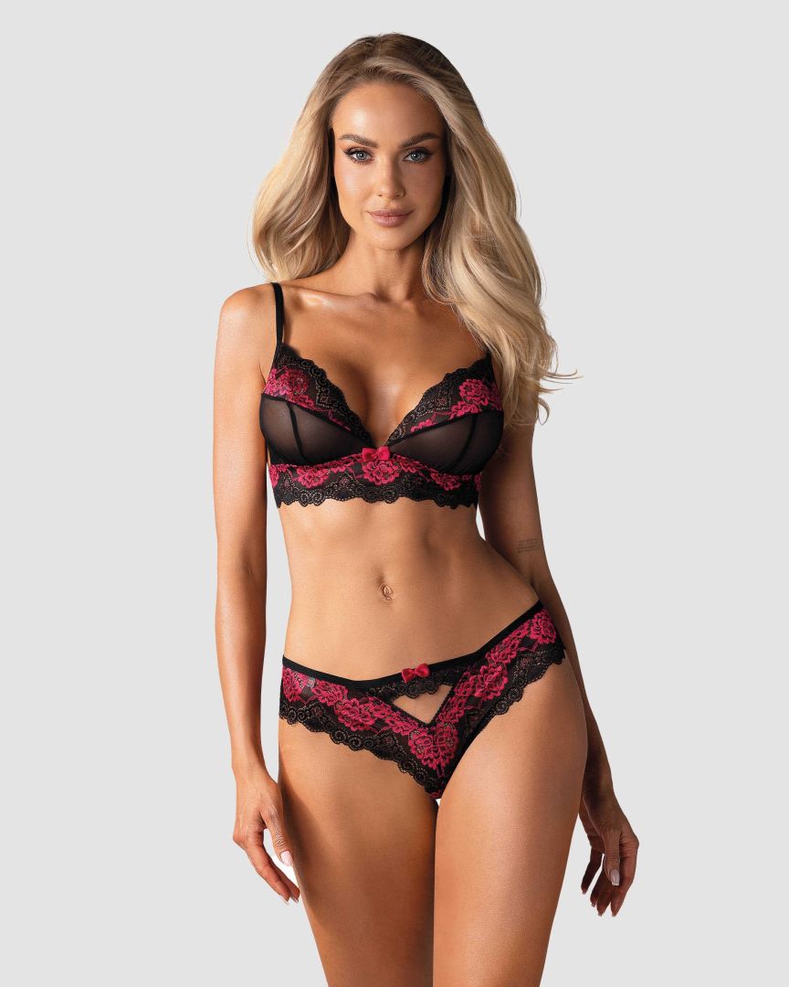 Tulia Ensemble 2 pcs - Noir et Fuchsia - vue 4