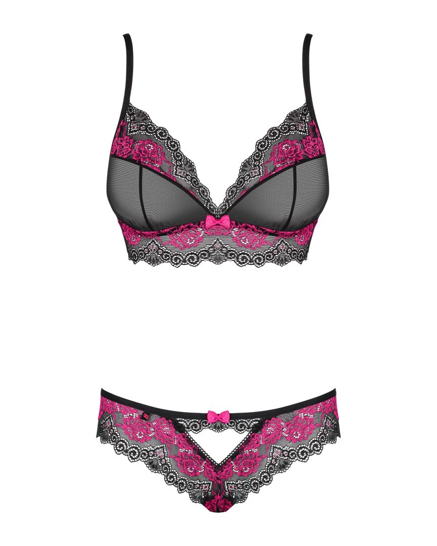 Tulia Ensemble 2 pcs - Noir et Fuchsia - vue 5