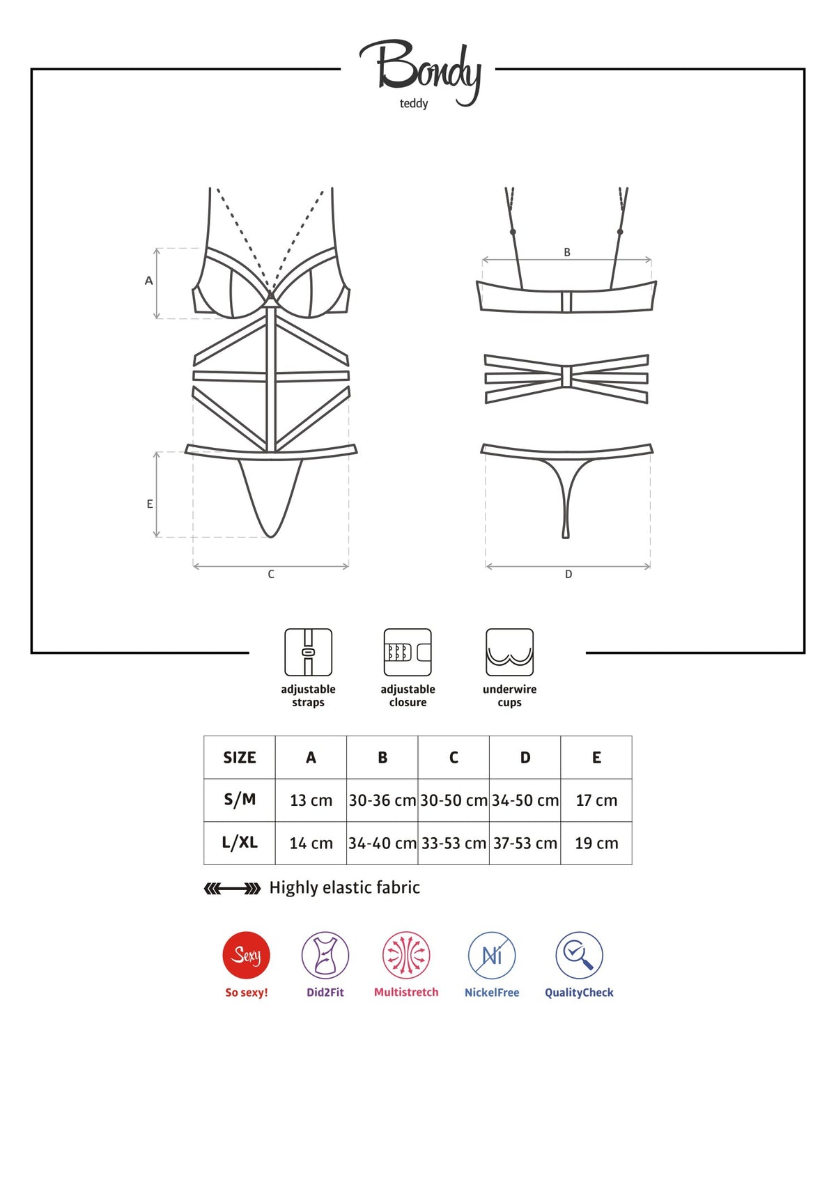 Bondy Body - Noir - vue 7