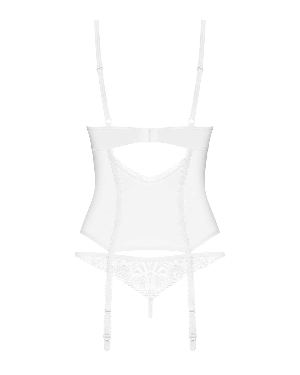 Alissium corset et string - Blancs - vue 7