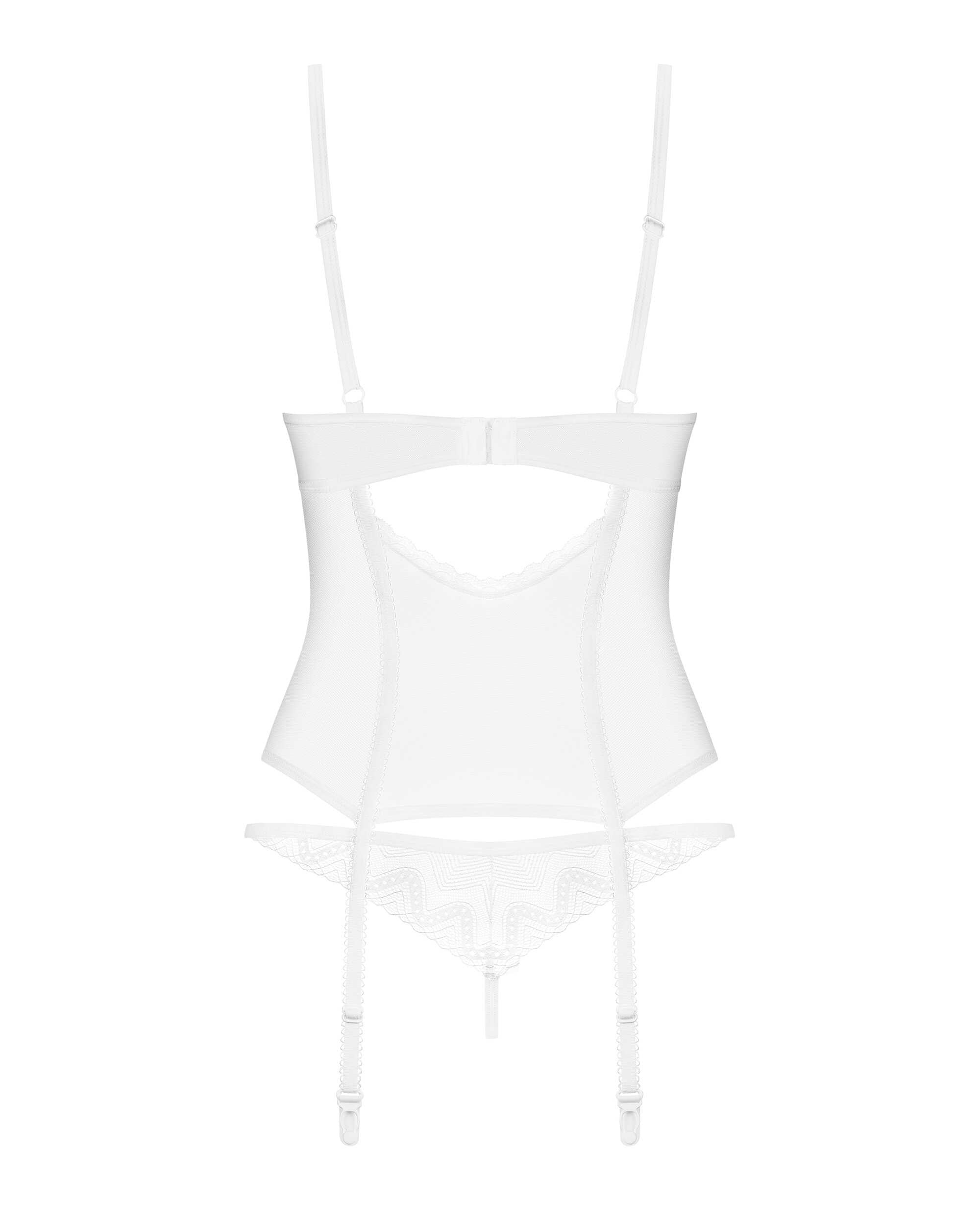 Alissium corset et string - Blancs - vue 7
