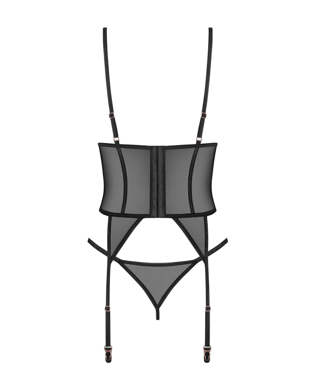Euridia corset et string - Noirs - vue 5