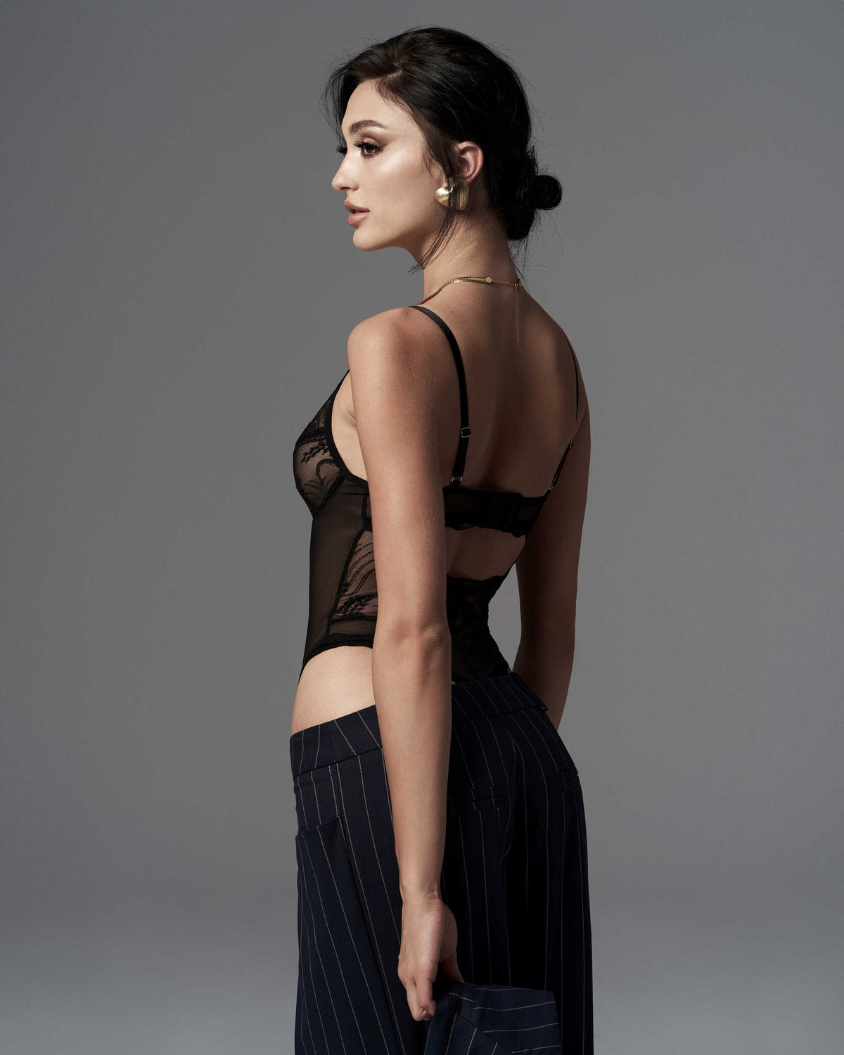 Perisia body ouvert - Noir - vue 5