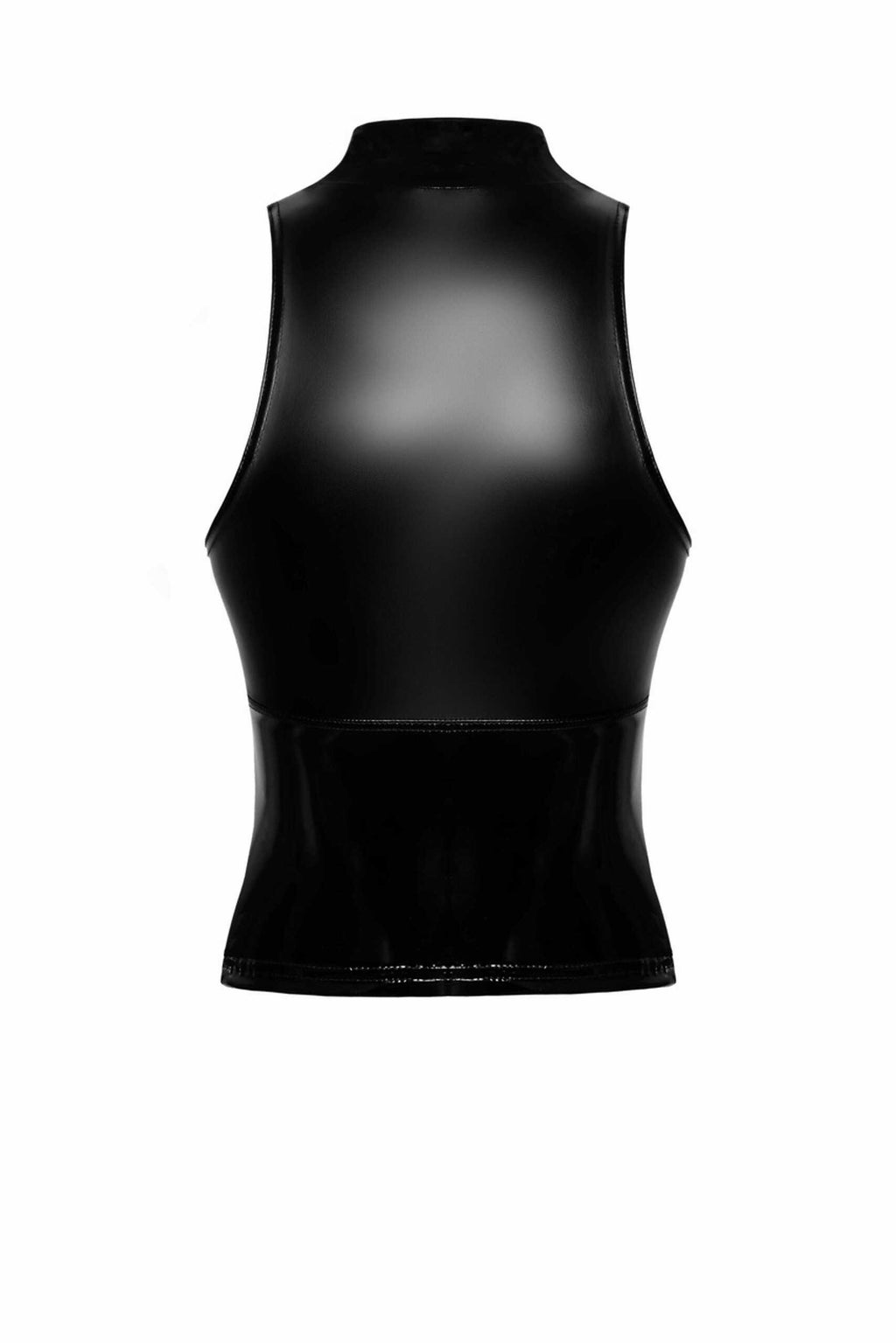 F324 Glam Top wetlook avec corset en vinyle - vue 6
