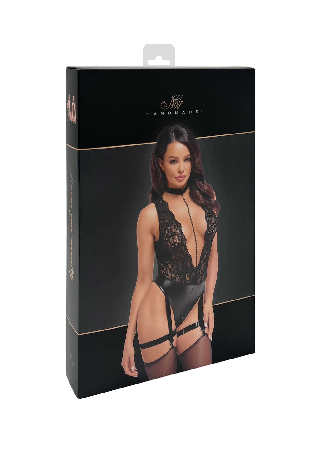 F297 Libido Body avec col, chaîne de perles et jarretière - vue 7