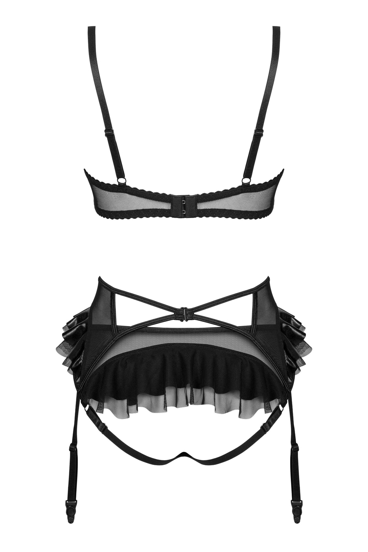Rafaella ensemble wetlook - noir - vue 8