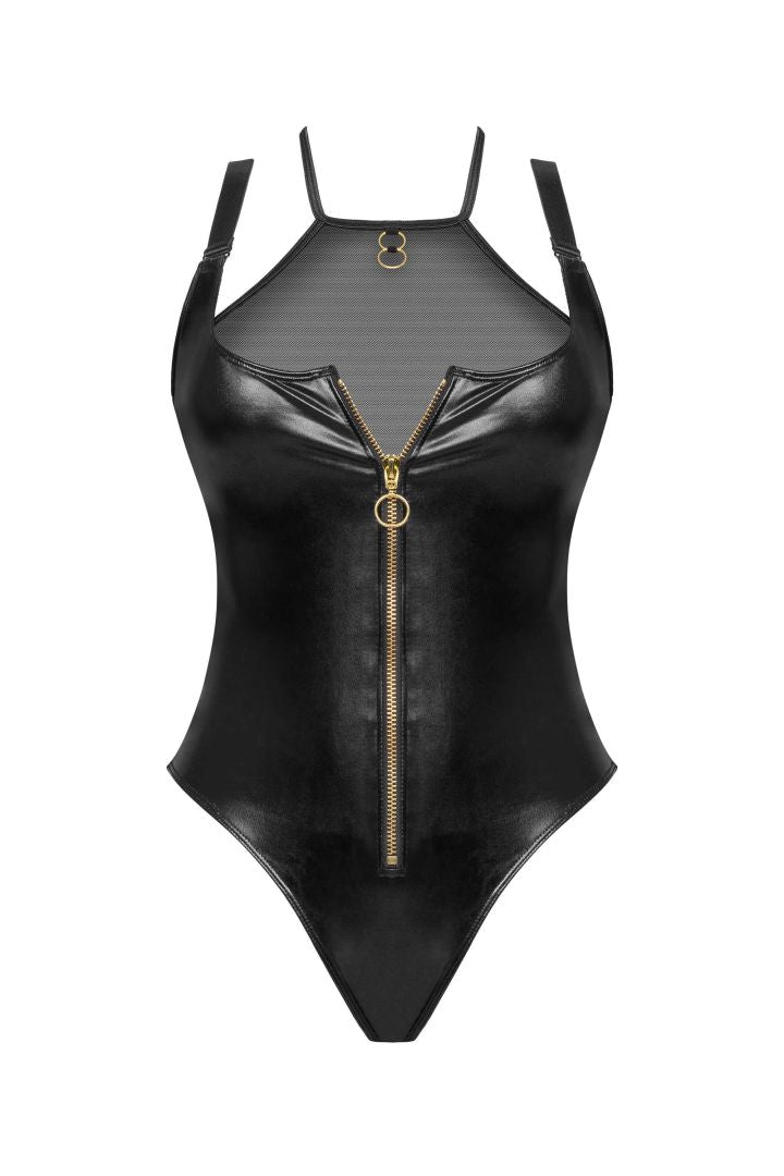 Roxana body wetlook - Noir - vue 7