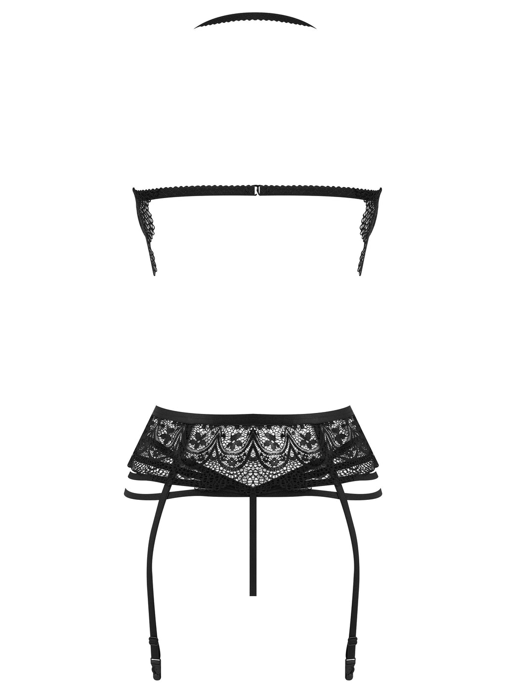 Lace Temptation ensemble - noir - vue 8