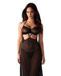 Iliosa nuisette et string - Noirs - Obsessive