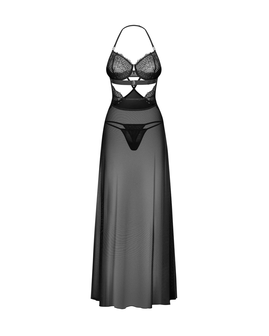 Iliosa nuisette et string - Noirs - vue 6
