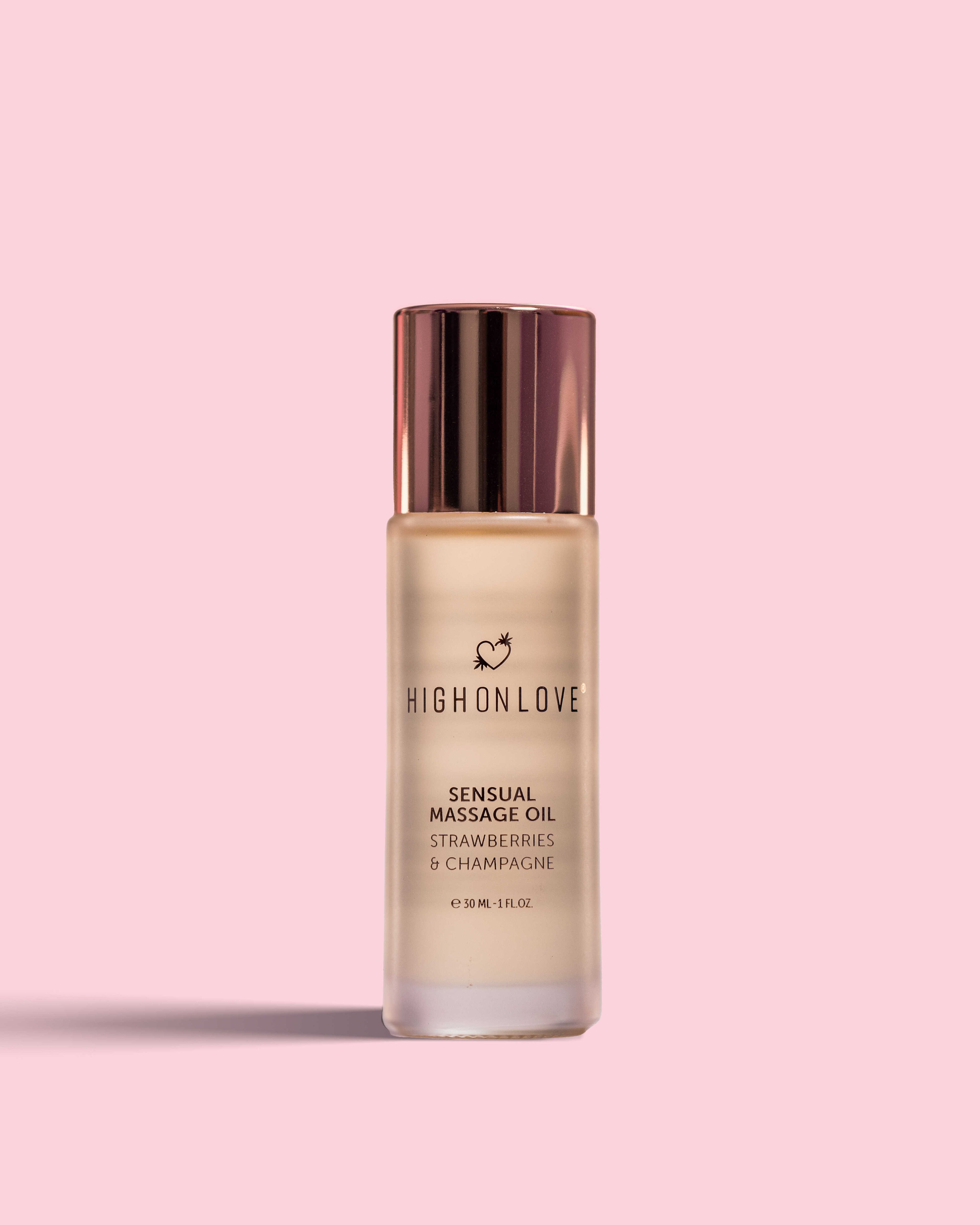 Mini Huile de massage luxueuse Fraises et champagne - 30 ml - vue 4