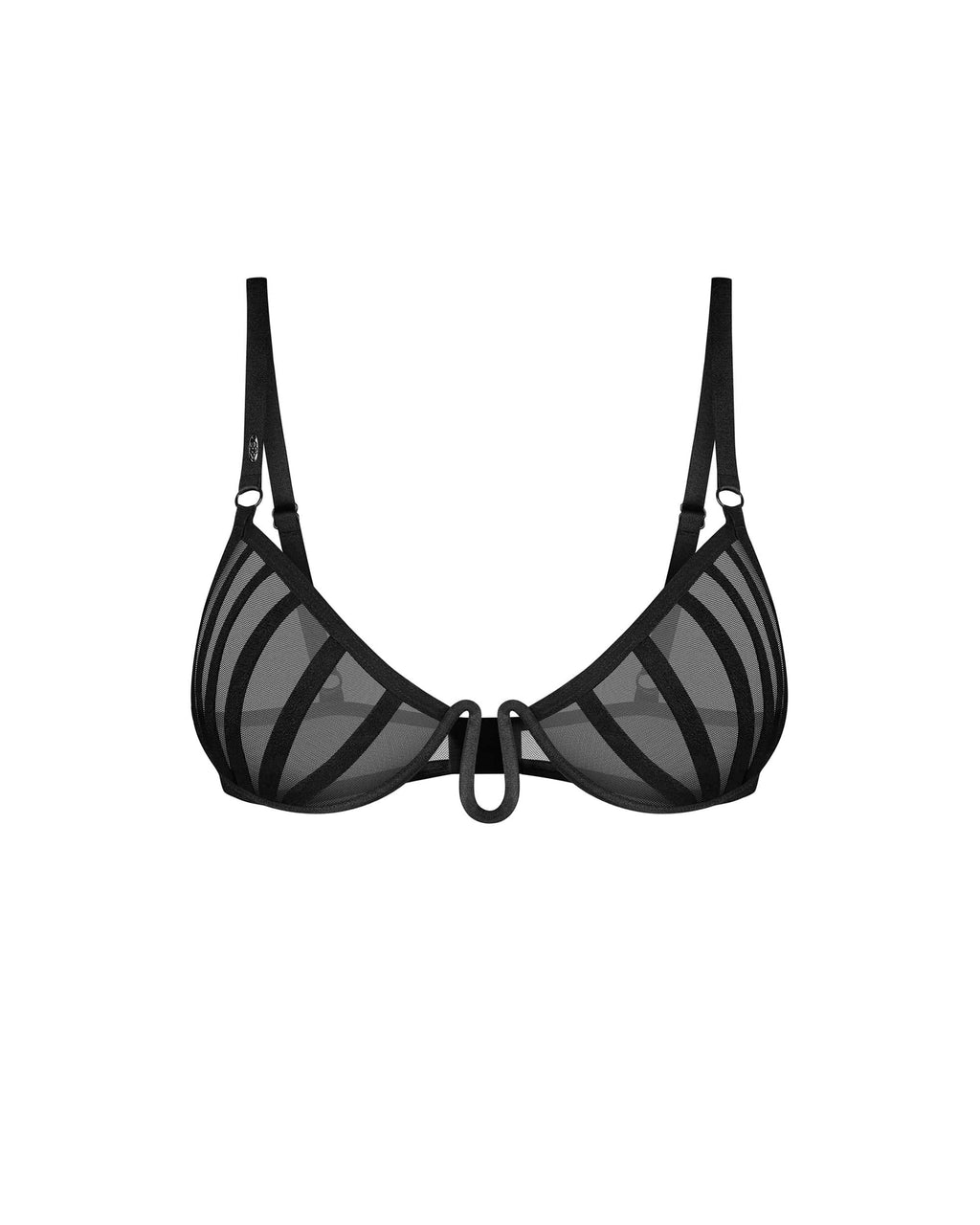 Aurorium demi-soutien-gorge noir - Obsessive