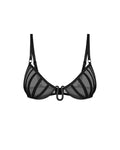 Aurorium demi-soutien-gorge noir - Obsessive