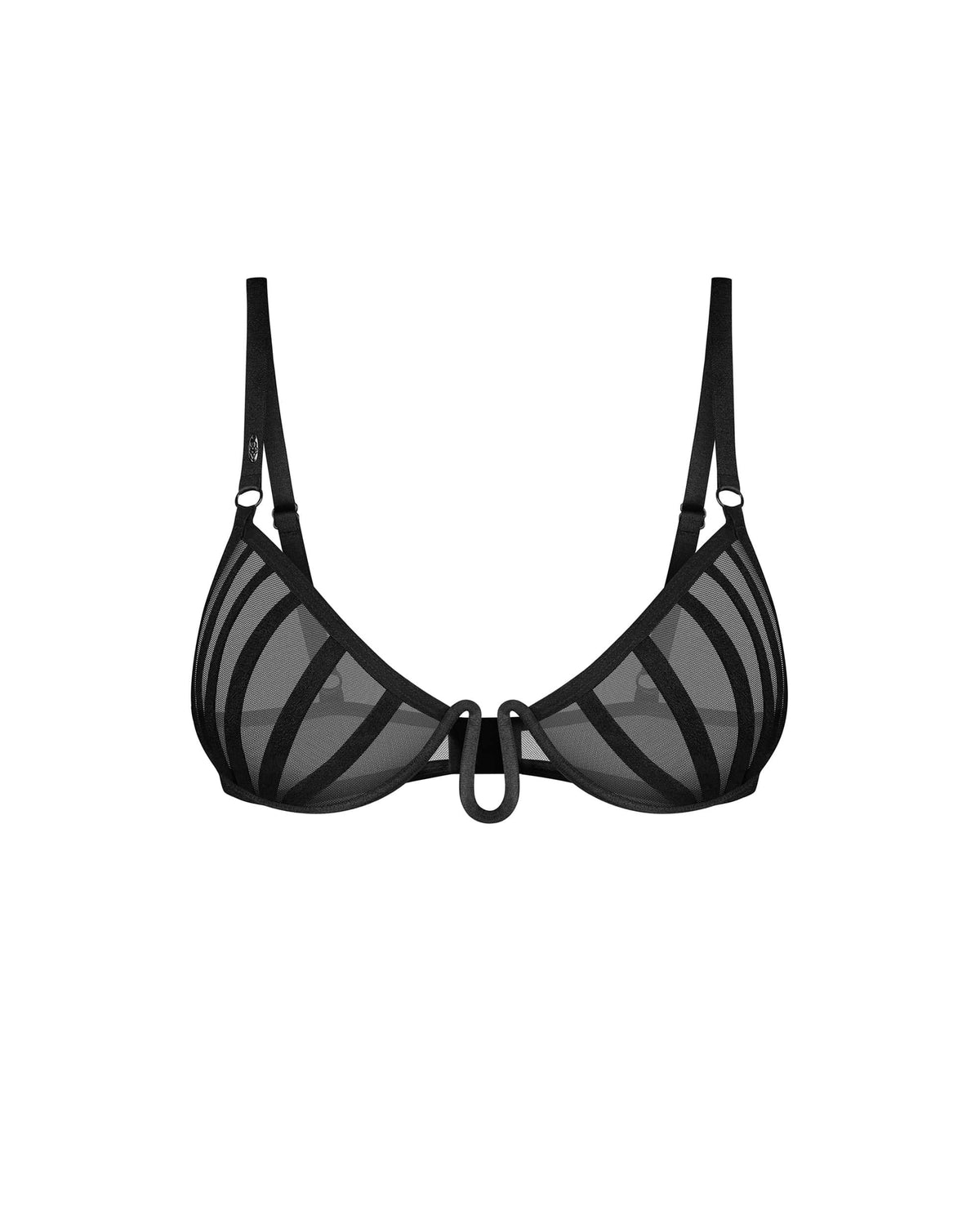 Aurorium demi-soutien-gorge noir - Obsessive