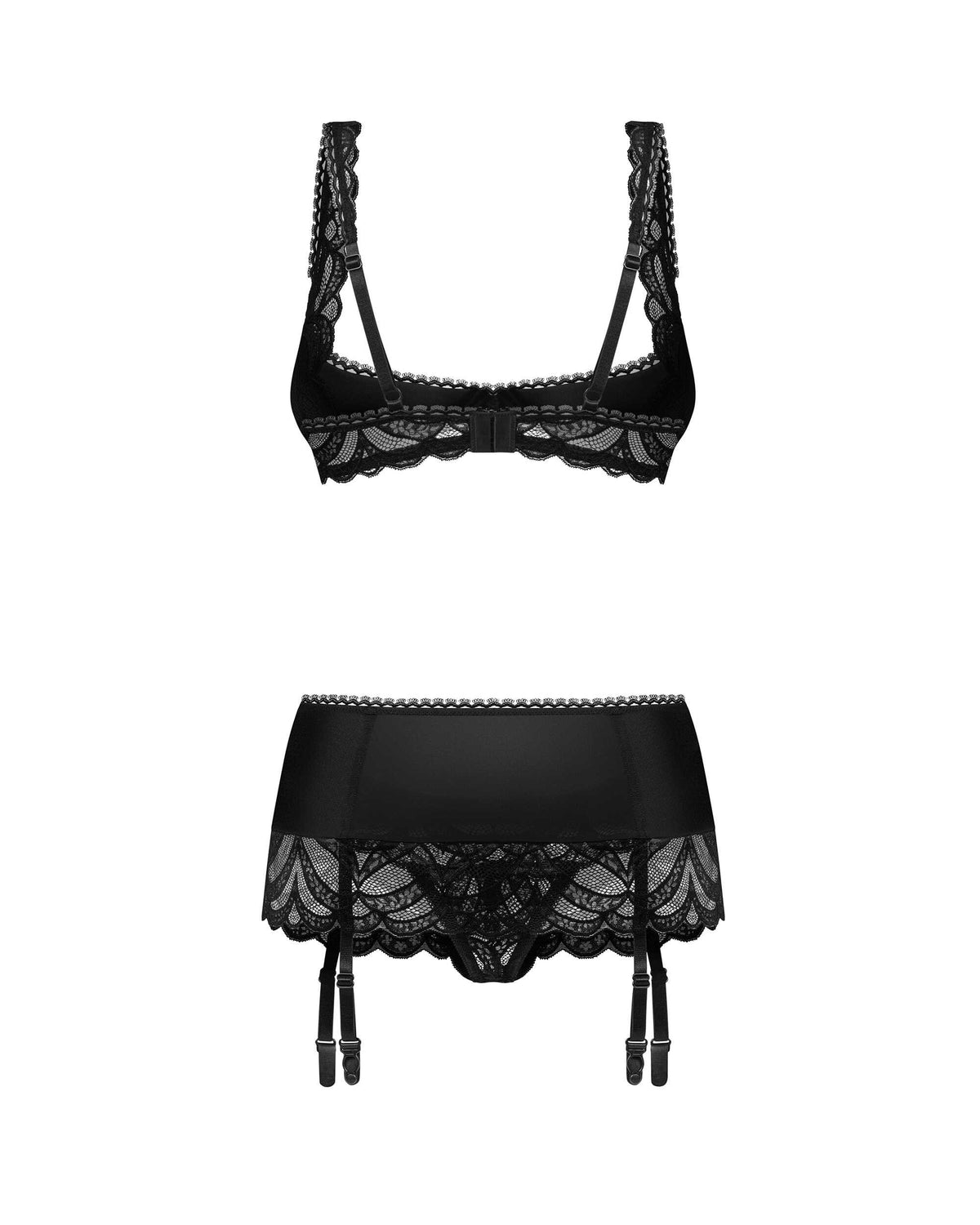 Lecille ensemble ouvert 3 pièces noir - vue 6