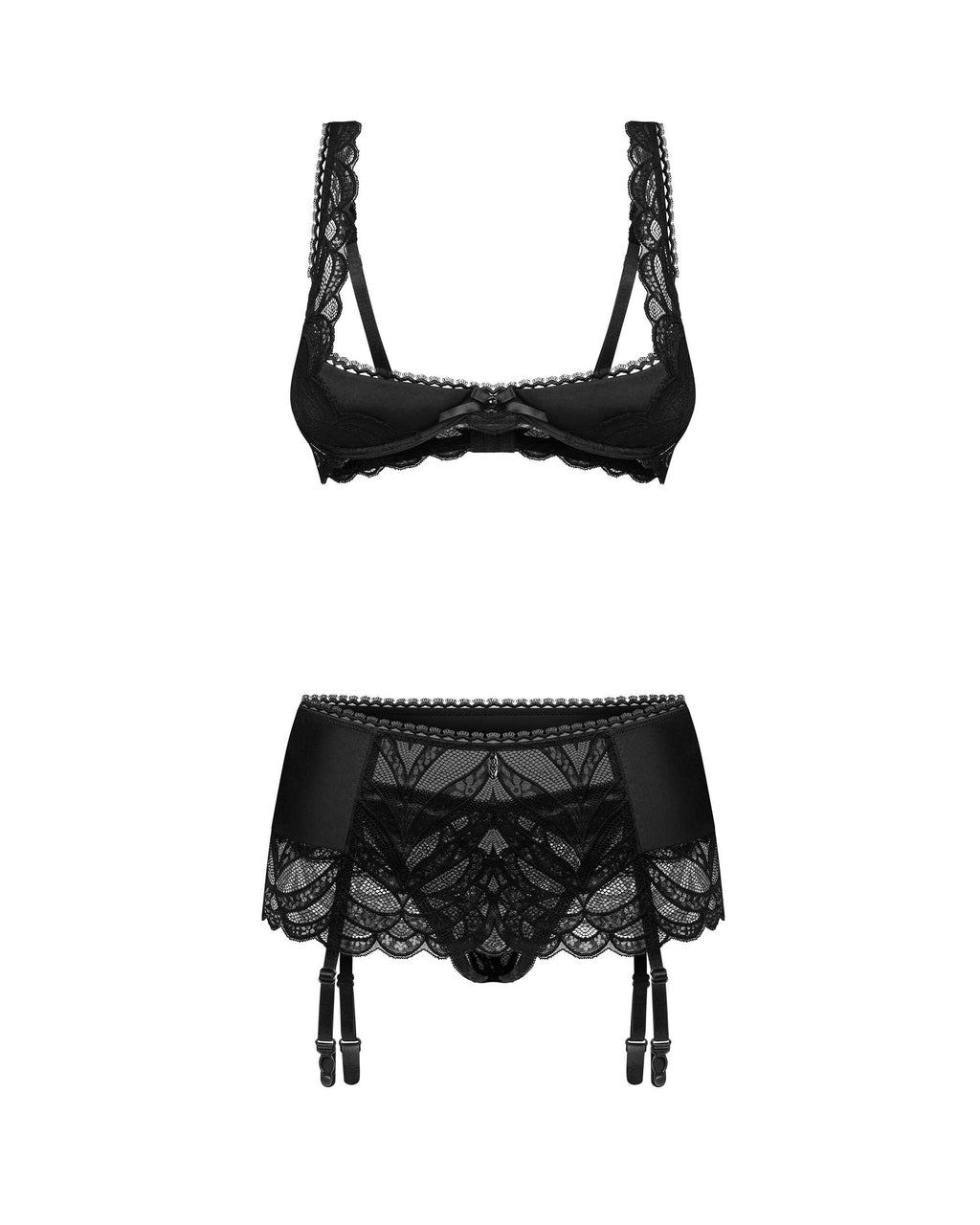 Lecille ensemble ouvert 3 pièces noir - vue 5