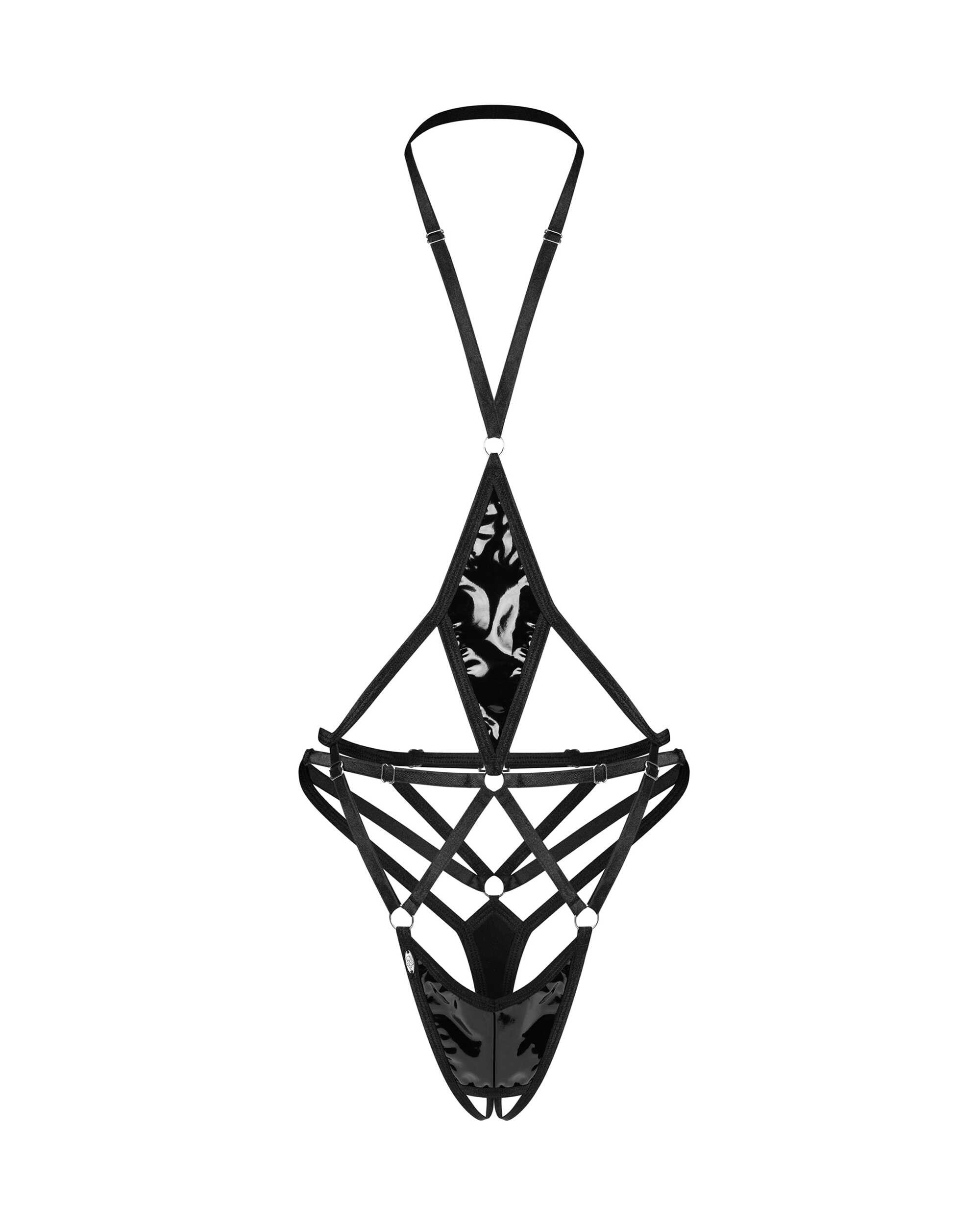 Keira Lise body ouvert noir - vue 10