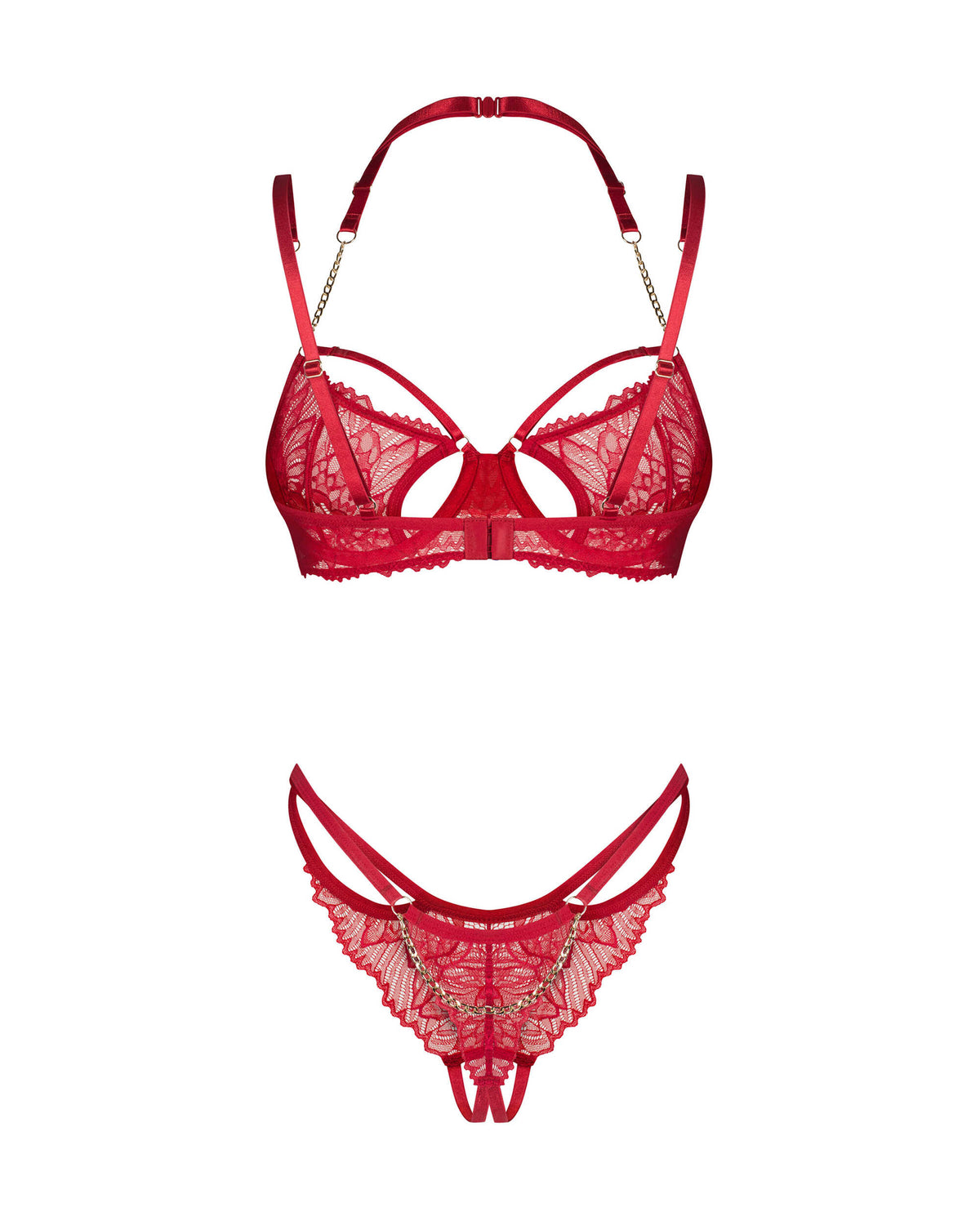 Matildea ensemble lingerie ouvert rouge - vue 5
