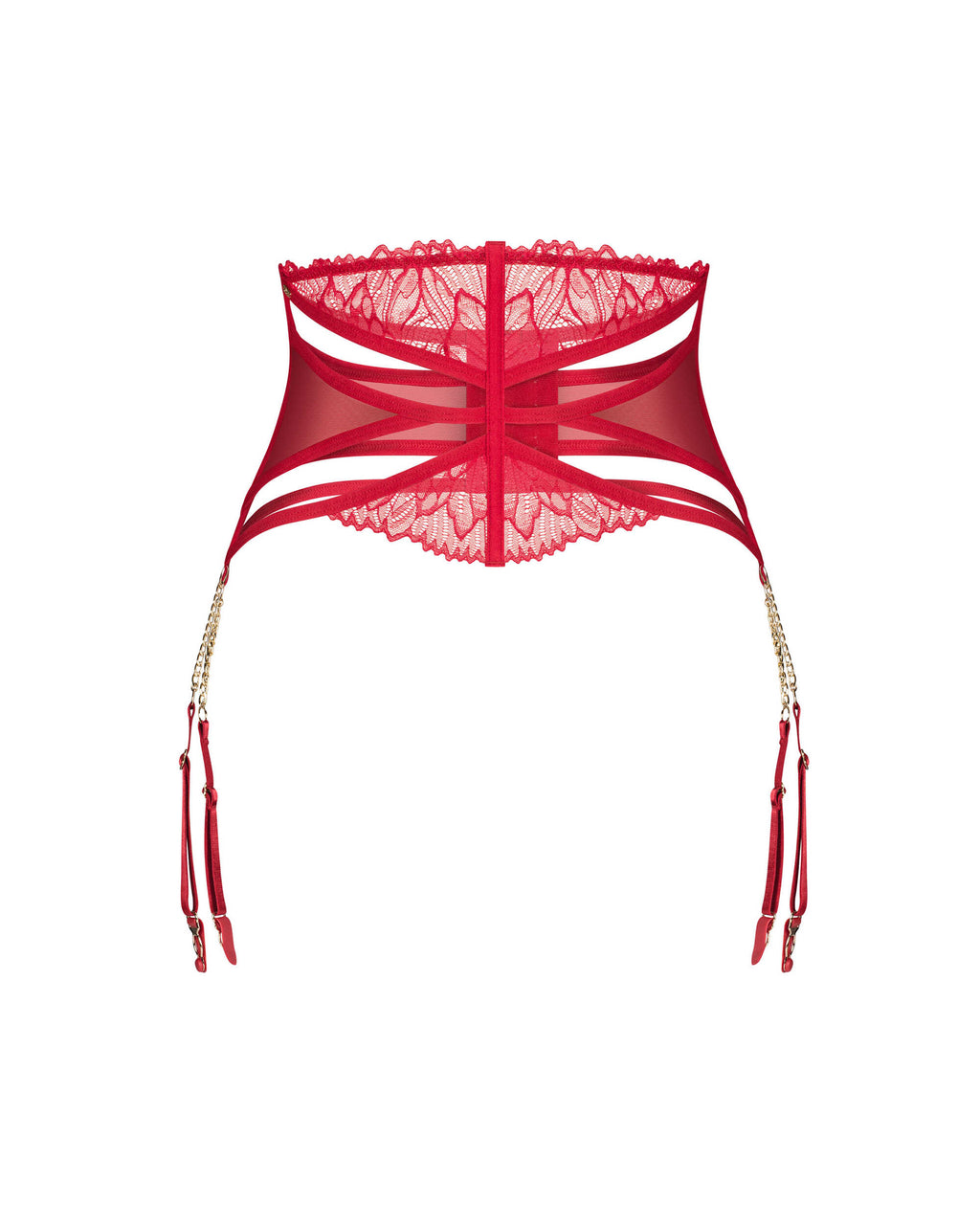 Matildea porte-jarretelles - Rouge - vue 5