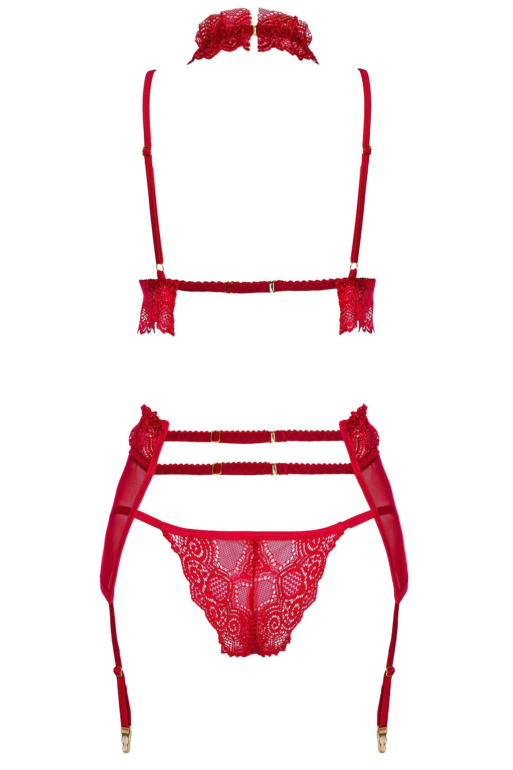 Velvet sin ensemble lingerie - Cherry - vue 7